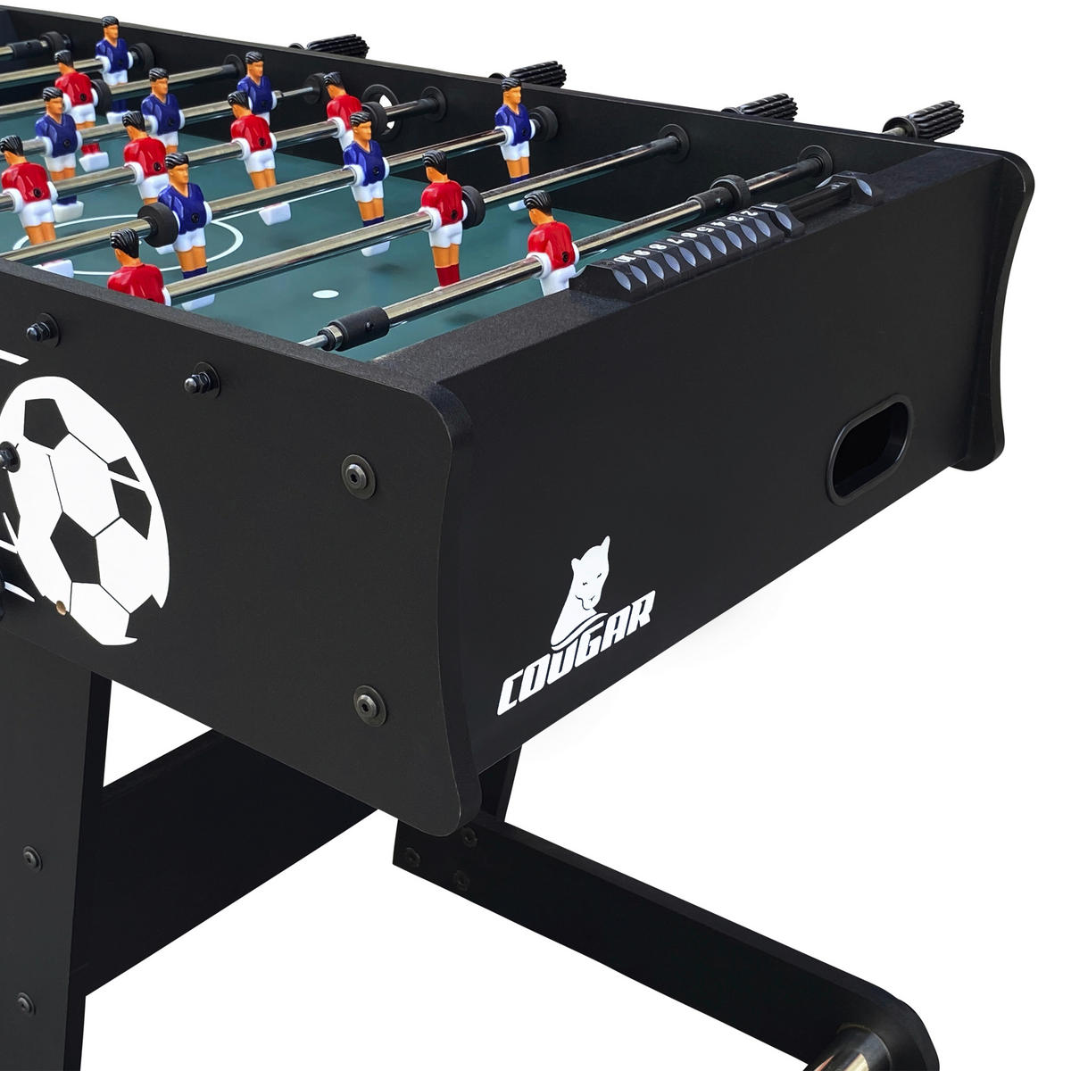 SCORPION KICK TS FUßBALLTISCH - Schwarz, KONVENTIONELL, Holz (61/81/122cm) - Ambia Garden