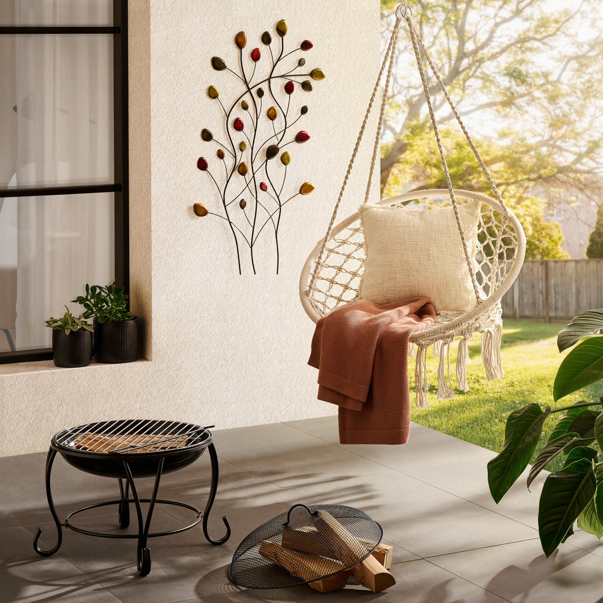 ZIDNA DEKORACIJA        54/100,5 cm   - zelena/žuta, Trend, metal (54/100,5cm) - Ambia Home