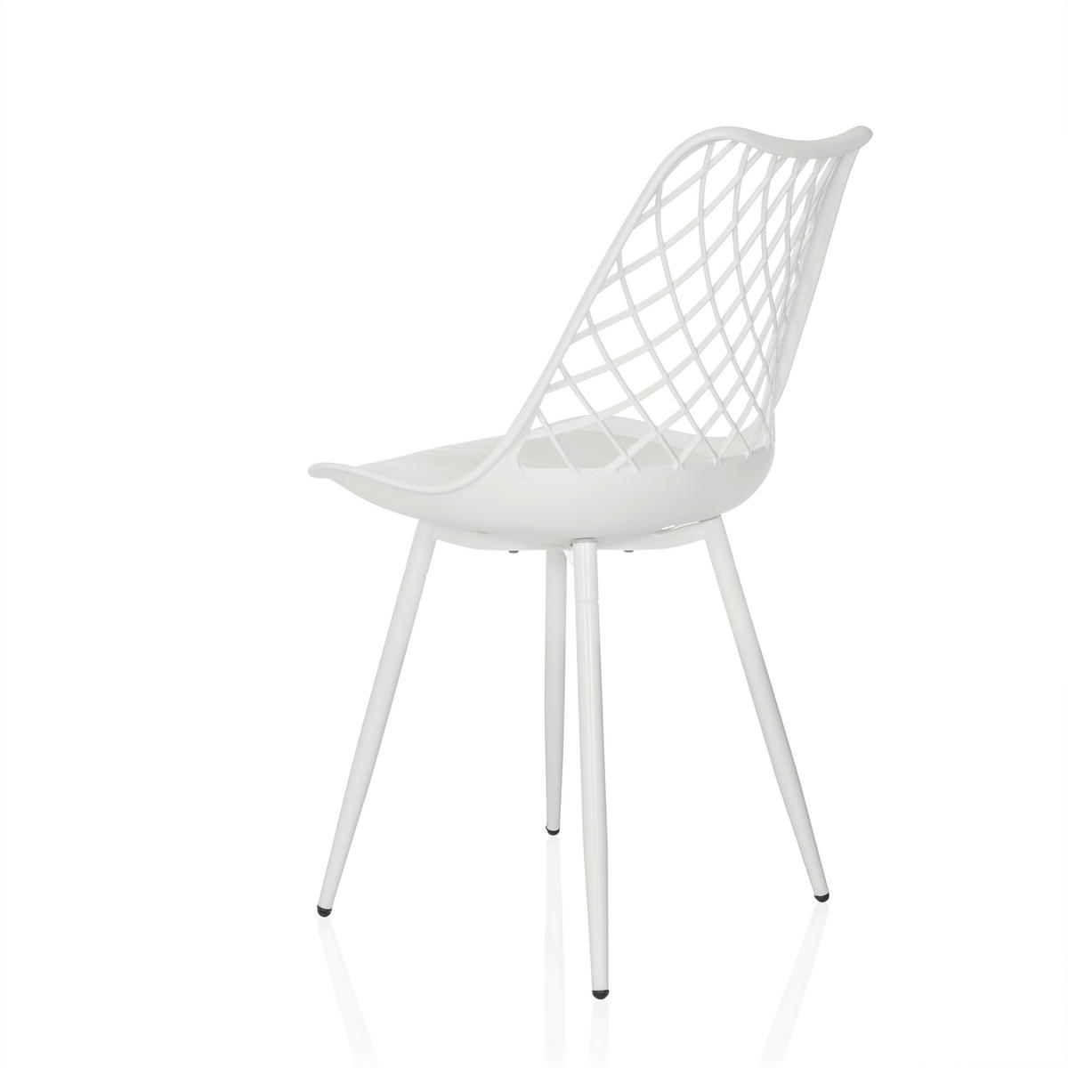 GARTENSTUHL Weiß  - Weiß, MODERN, Kunststoff/Metall (48/83/57cm) - MID.YOU