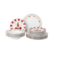 SET TANJURA   31.5/29.5/29.5 cm          CHRISTMAS LOVE   - bijela visoki sjaj/crvena, Basics, keramika (31.5/29.5/29.5cm) - Hutschenreuther