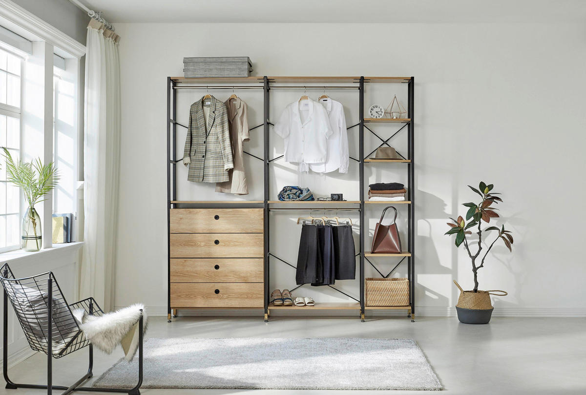 STEGHYLLA i 42,5/210/30 cm naturfärgad, svart  - svart/naturfärgad, Design, metall/trämaterial (42,5/210/30cm) - Livetastic