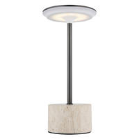 NAMIZNA SVETILKA ZA POLNJENJE  TRAVERTIN      12/27.6 cm       - siva/črna, Design, kamen/kovina (12/27.6cm) - Globo