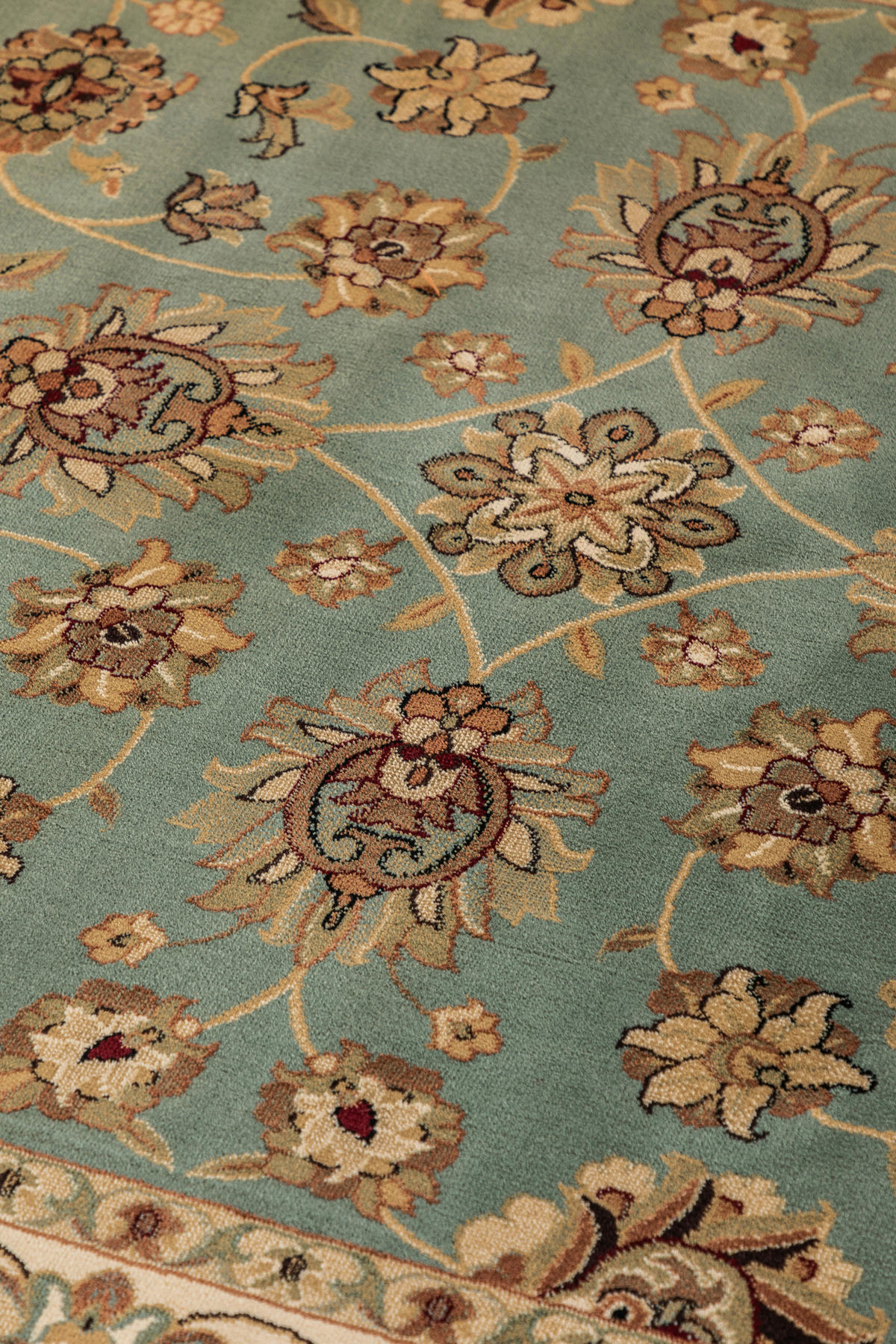 VINTAGE-TEPPICH 200/280 cm Herat Creme, Mintgrün  - Creme/Mintgrün, Basics, Kunststoff/Textil (200/280cm)
