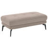 HOCKER in Textil Naturfarben  - Schwarz/Naturfarben, Design, Textil/Metall (132/45/68cm) - Beldomo Style