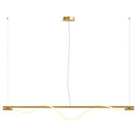 VISEČA NIHALNA SVETILKA   18/150/180 cm          21 W  - zlate barve, Basics, kovina/umetna masa (18/150/180cm) - MAYTONI