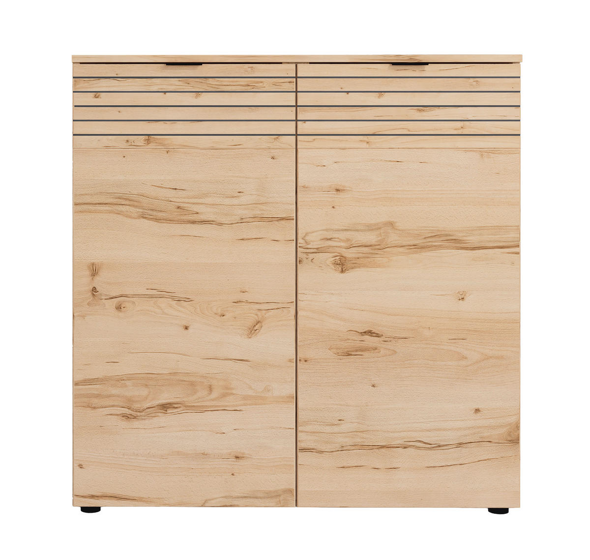 SCHUHSCHRANK Buchefarben  - Buchefarben/Schwarz, Design, Holzwerkstoff/Metall (100/103/38cm) - MID.YOU