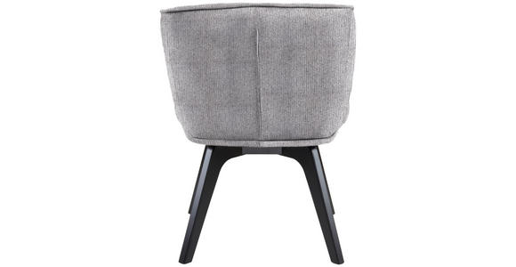 ARMLEHNSTUHL in Holz, Textil Dunkelgrau - Dunkelgrau/Schwarz, Design, Holz/Textil (63/83/62cm) - Novel