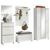 GARDEROBE 6-teilig  in 270/195/40 cm  - Silberfarben/Weiß, Design, Holzwerkstoff (270/195/40cm)