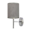 VÄGGLAMPA Yan 12/15/24 cm   - kromfärg/grafitfärgad, Klassisk, metall/plast (12/15/24cm)