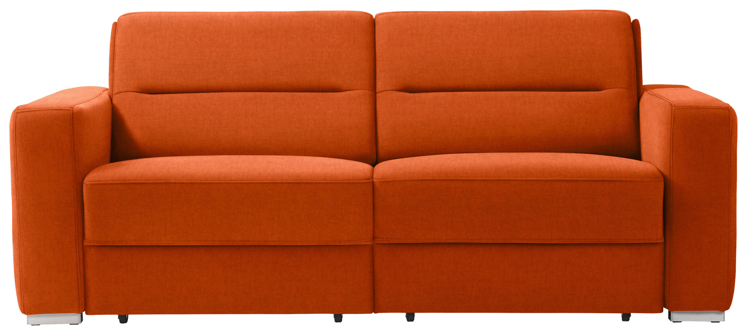 SCHLAFSOFA  in Orange  - Orange, KONVENTIONELL, Textil/Metall (202/86/92cm) - Sedda