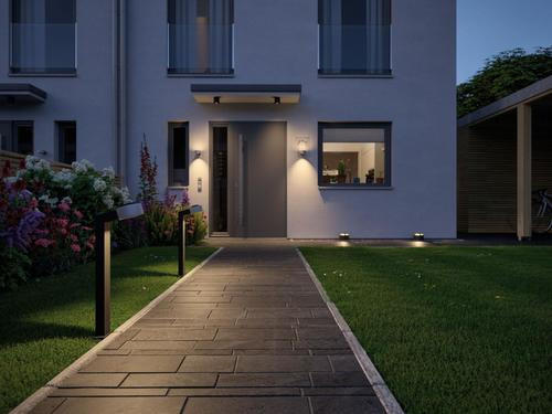 LED-AUßENLEUCHTE 19,3/15,5 cm   - Anthrazit, Design, Metall (19,3/15,5cm) - Paulmann