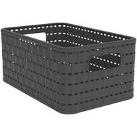 KORB - Dunkelbraun, Basics, Kunststoff (28/18,5/12,6cm) - Rotho