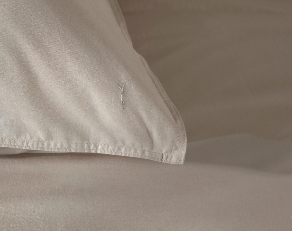BETTWÄSCHE 2-teilig Suite-Nairobi Renforcé 135/200 cm  - Sandfarben, Basics, Textil (135/200cm)