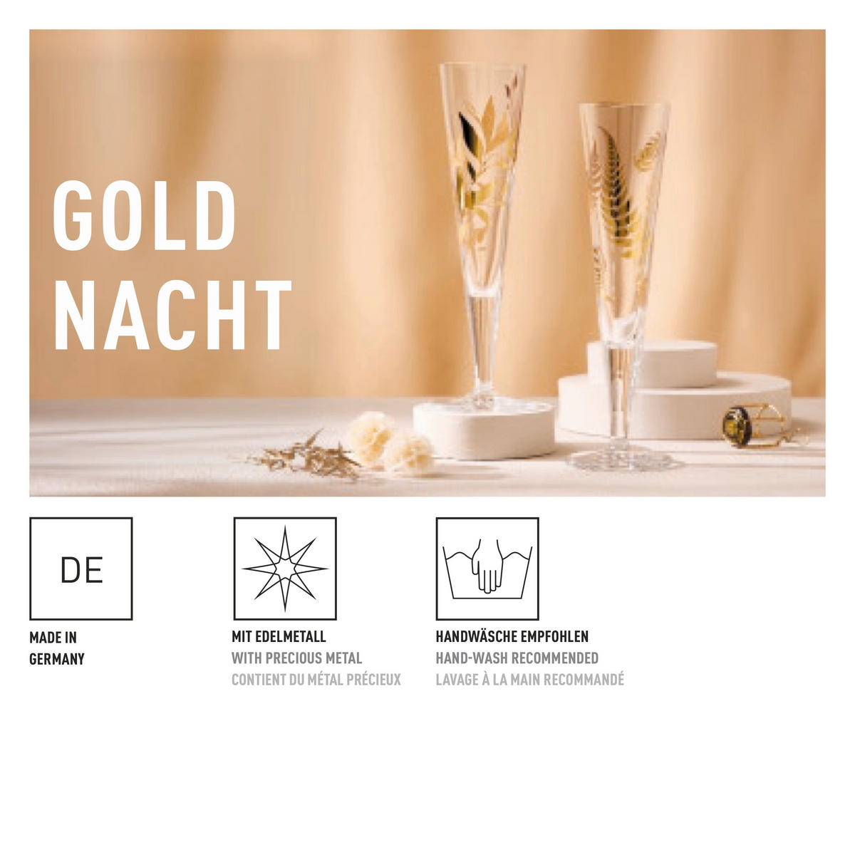 CHAMPAGNERGLAS 205 ml  - Transparent/Gelb, Design, Glas (7.2/24.0cm) - Ritzenhoff