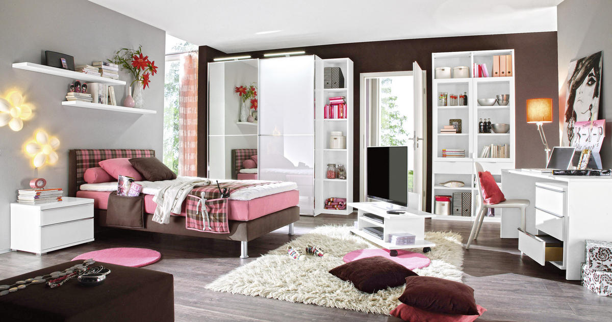 JUGENDZIMMER - Design, Glas/Holzwerkstoff - Moderano