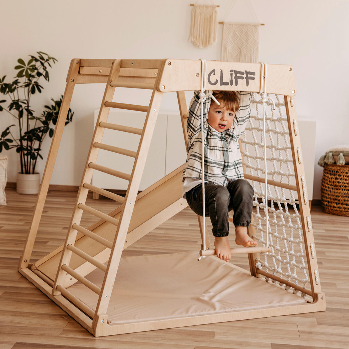 TRAPEZ - Birkefarben, Basics, Holz (33cm) - CLIFF