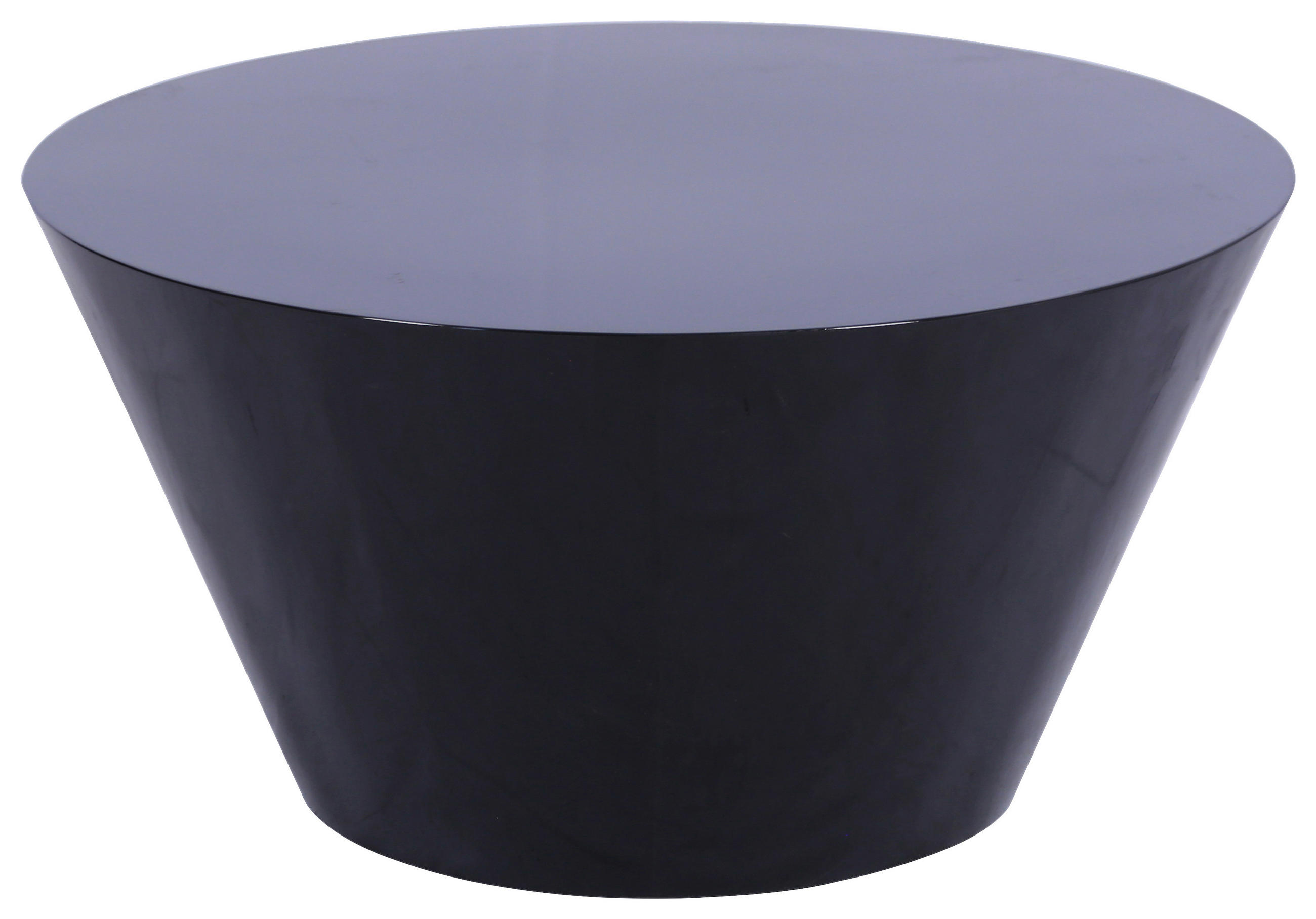 COUCHTISCH 70/70/36 cm rund Schwarz Hochglanz  - Schwarz Hochglanz, Design, Holzwerkstoff (70/70/36cm) - Stylife