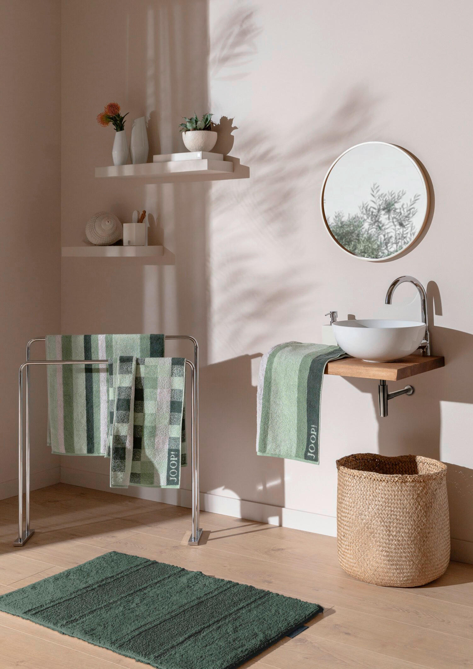 BADTEPPICH Salbeigrün 50/60 cm  - Salbeigrün, Basics, Textil (50/60cm) - Joop!