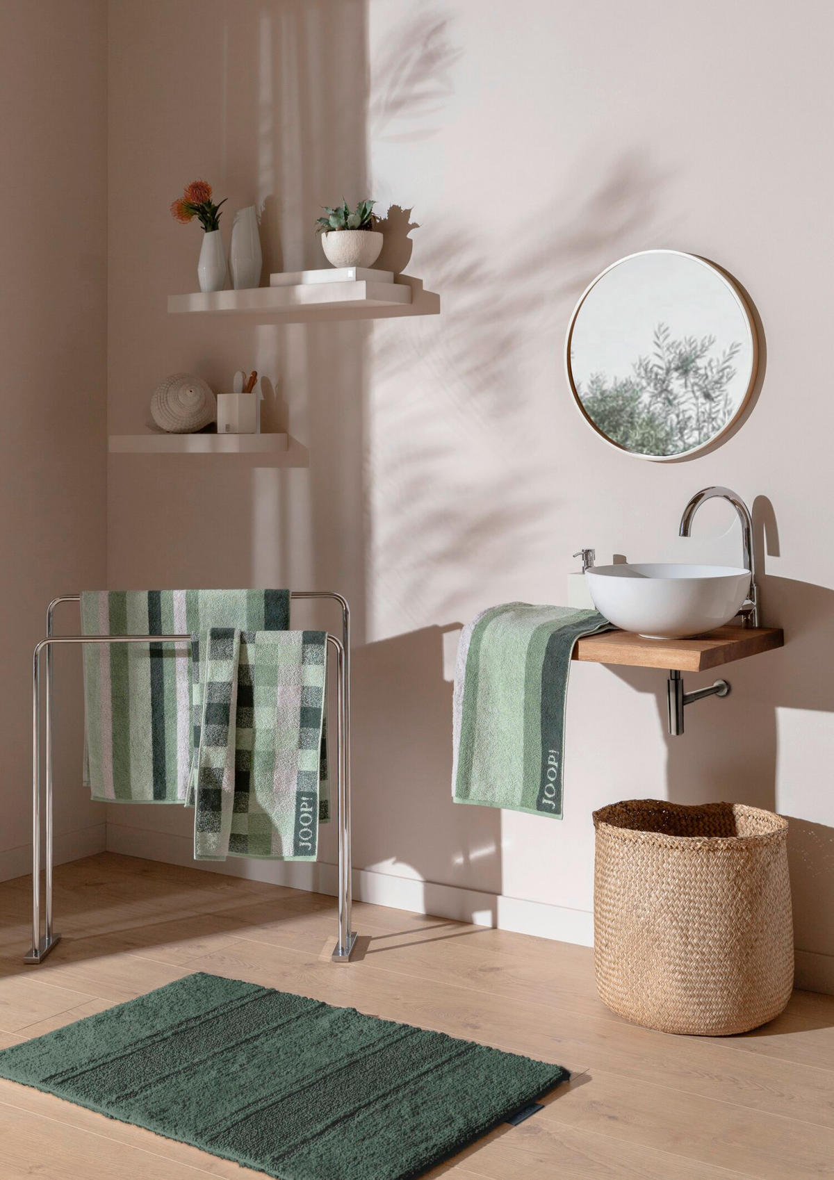 BADTEPPICH Salbeigrün 50/60 cm  - Salbeigrün, Basics, Textil (50/60cm) - Joop!