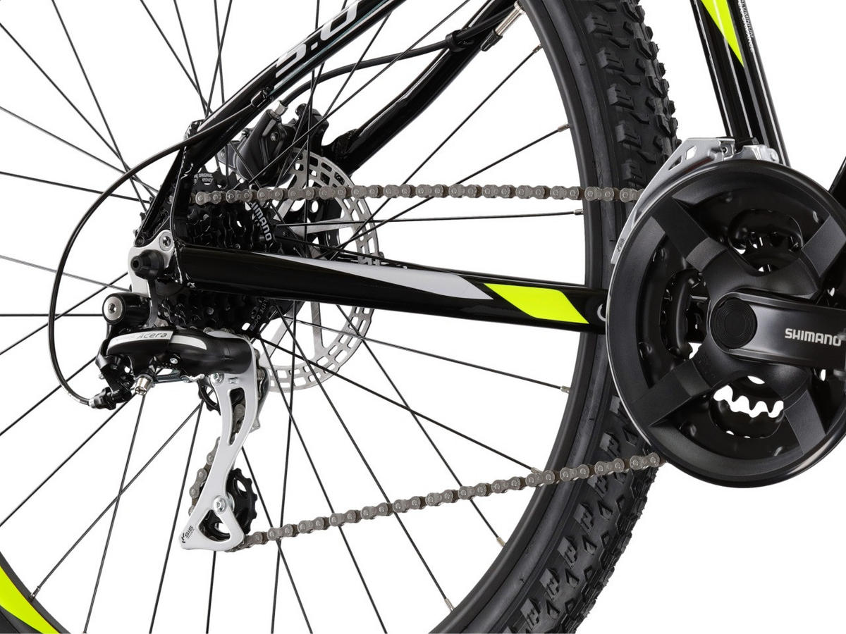 MOUNTAINBIKE 29 Zoll Damen, Herren  - Gelb/Schwarz, KONVENTIONELL, Metall (180/50/110cm)