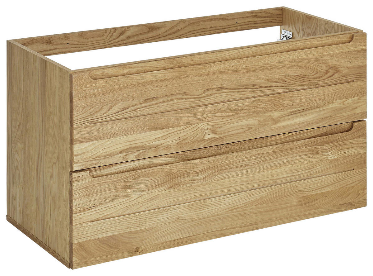 WASCHBECKENUNTERSCHRANK 100/54/46 cm  - Eichefarben, Konventionell, Holz/Holzwerkstoff (100/54/46cm) - Linea Natura