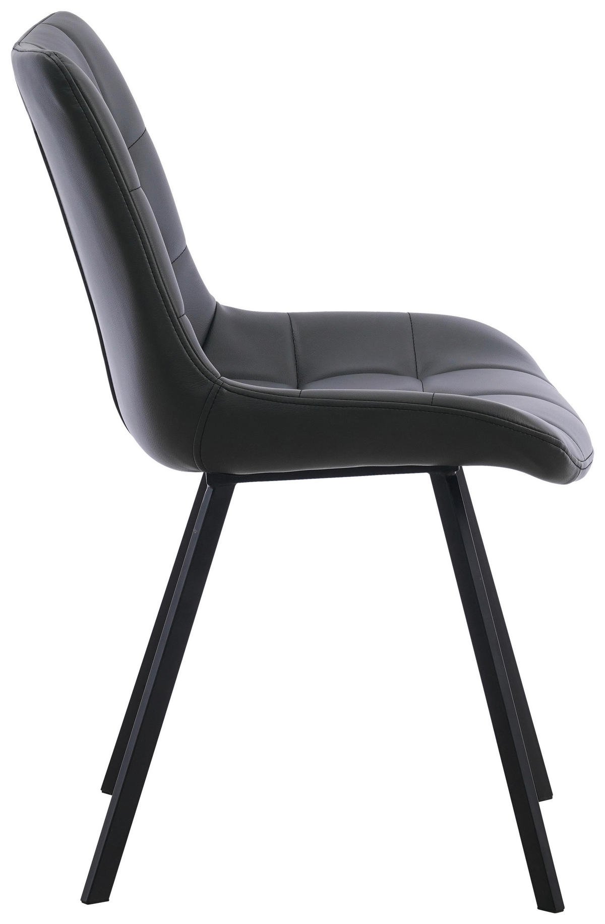 STUHL   Mikrofaser  Grau, Schwarz  - Schwarz/Grau, MODERN, Textil/Metall (54/86/62cm) - MID.YOU