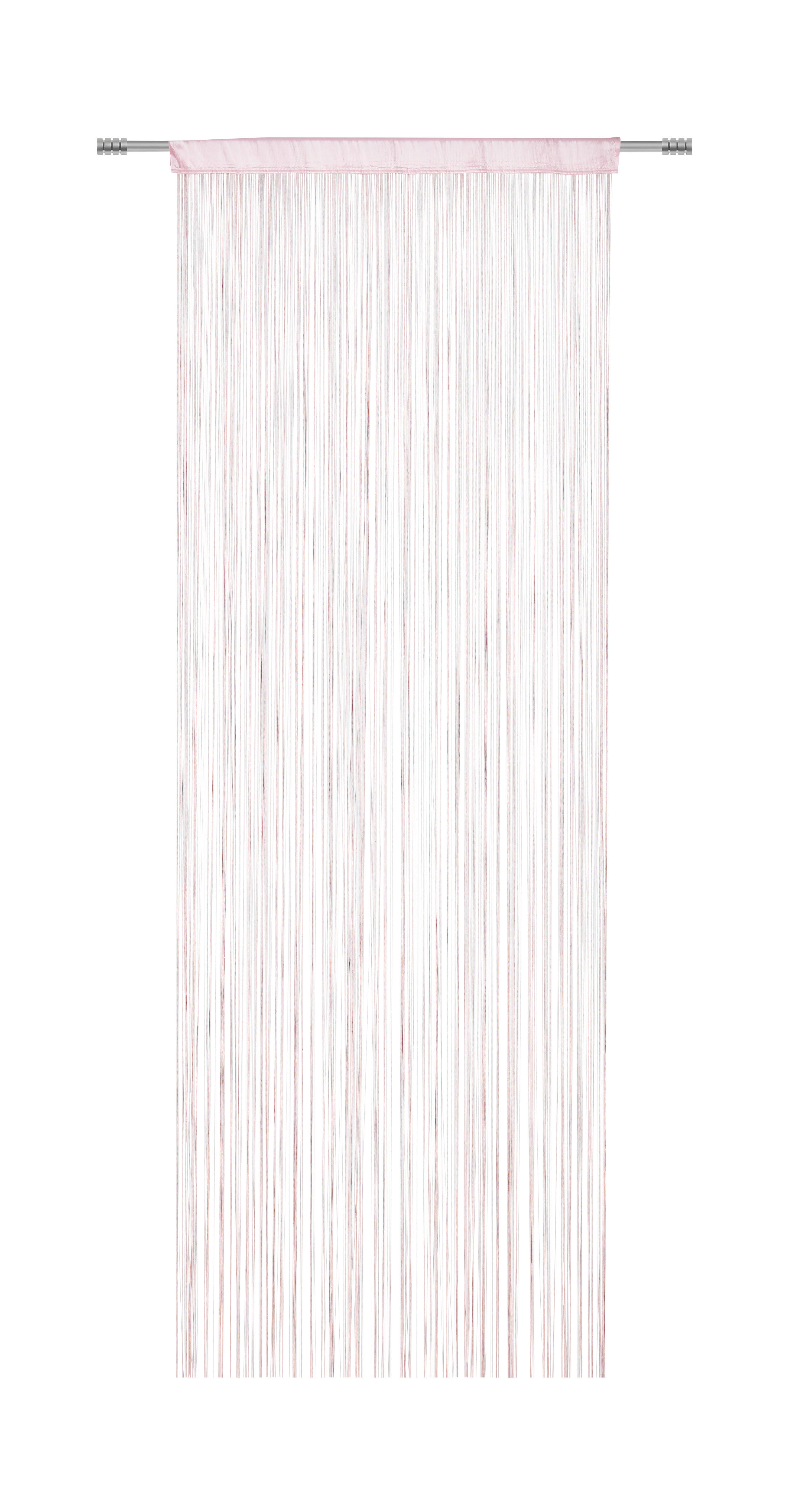 KONČANA ZAVESA ružičasta - ružičasta, Konvencionalno, tekstil (90/245cm) - Boxxx