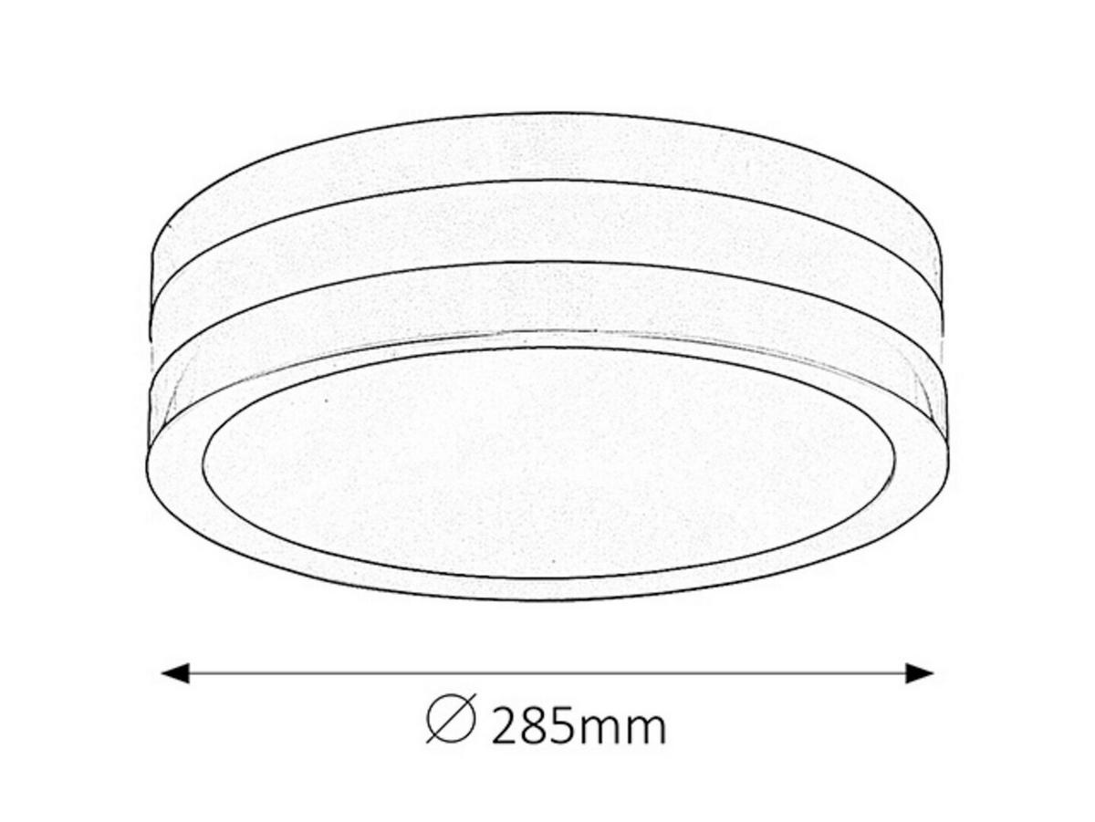SPOLJNA PLAFONJERA Stuttgart  - bela/antracit, Osnovno, metal/plastika (28,5/8,5cm)
