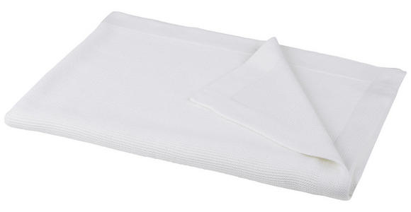 PLAID 130/170 cm - Weiß, Basics, Textil (130/170cm) - Ambiente
