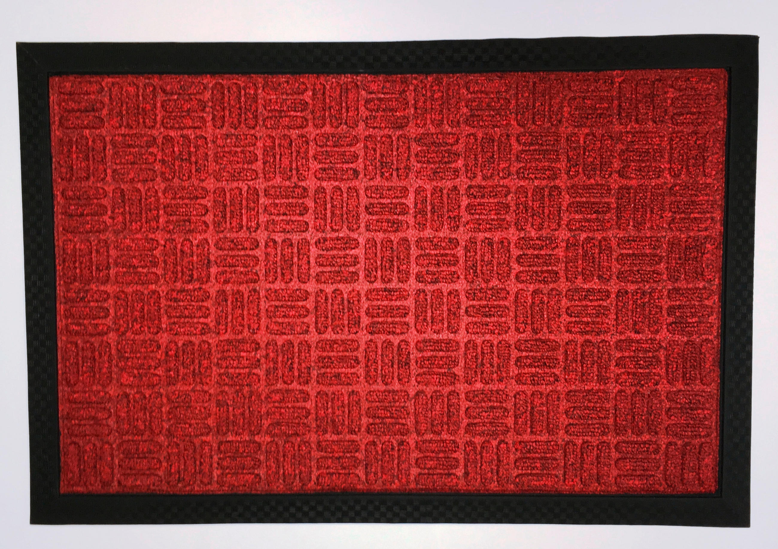 DVEŘNÍ ROHOŽKA, 40/60 cm - červená, Basics, textil/plast (40/60cm)