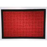 DVEŘNÍ ROHOŽKA, 40/60 cm - červená, Basics, textil/plast (40/60cm)