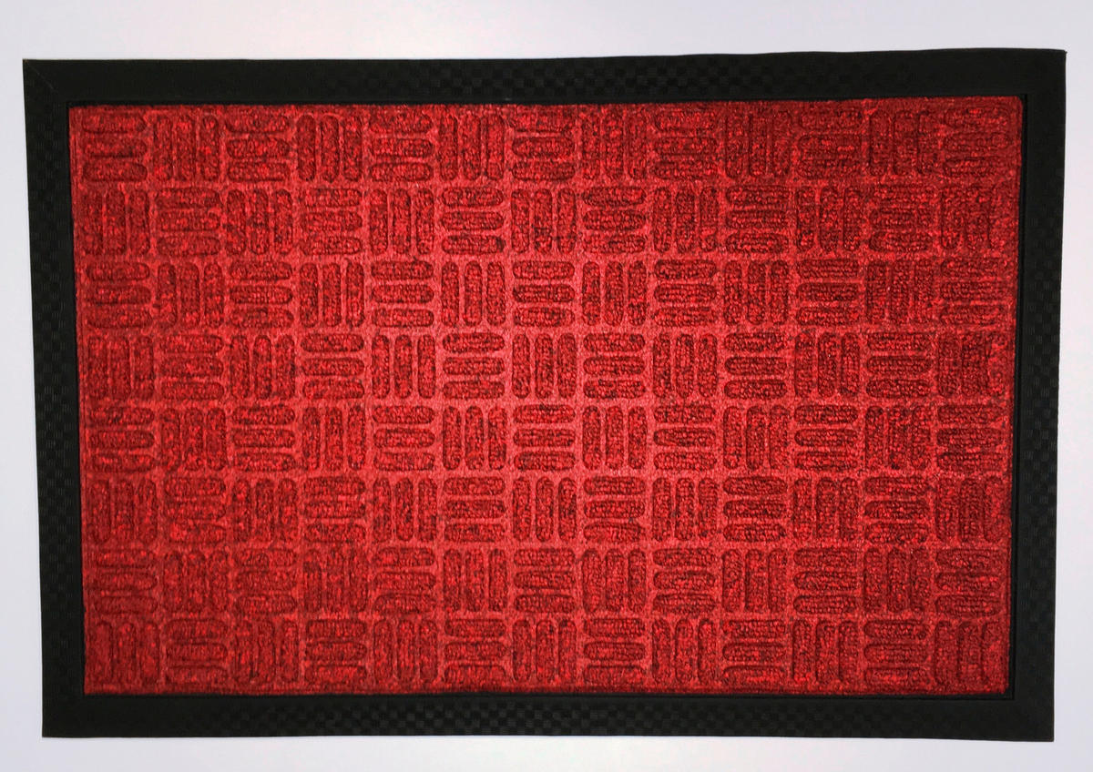 DVEŘNÍ ROHOŽKA, 40/60 cm - červená, Basics, textil/plast (40/60cm)