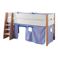 Perdeluță Decorativă - albastru deschis/albastru închis, Design - MID.YOU