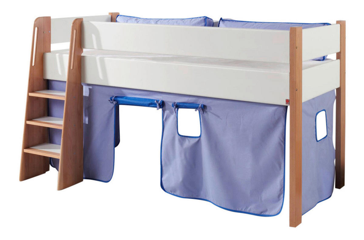 Perdeluță Decorativă - albastru deschis/albastru închis, Design - MID.YOU