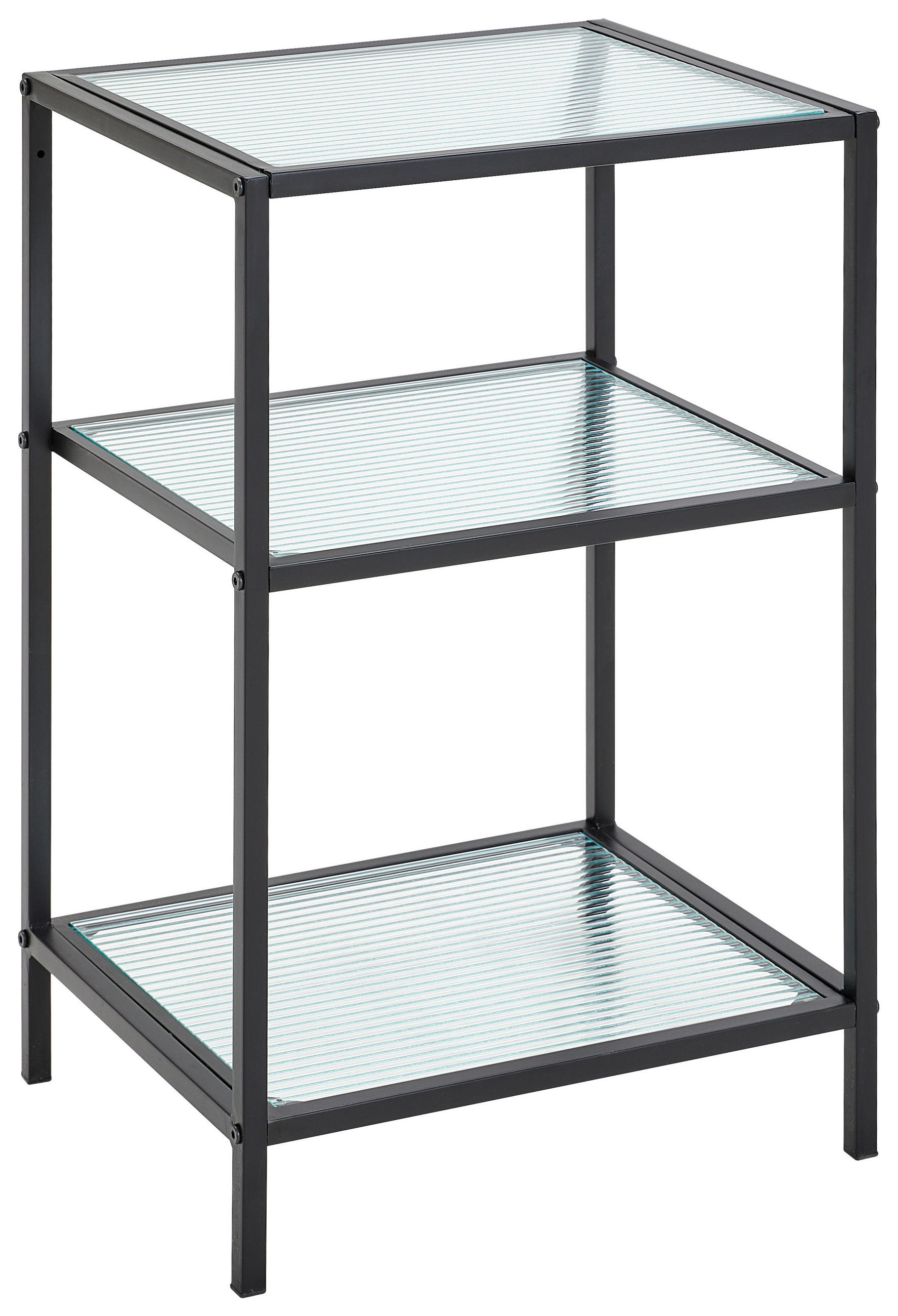 REGAL 42/64/35 cm Schwarz - Schwarz, Design, Glas/Metall (42/64/35cm) - MID.YOU