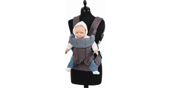 BABYTRAGE Carry Me  - Grau, Basics, Textil - My Baby Lou