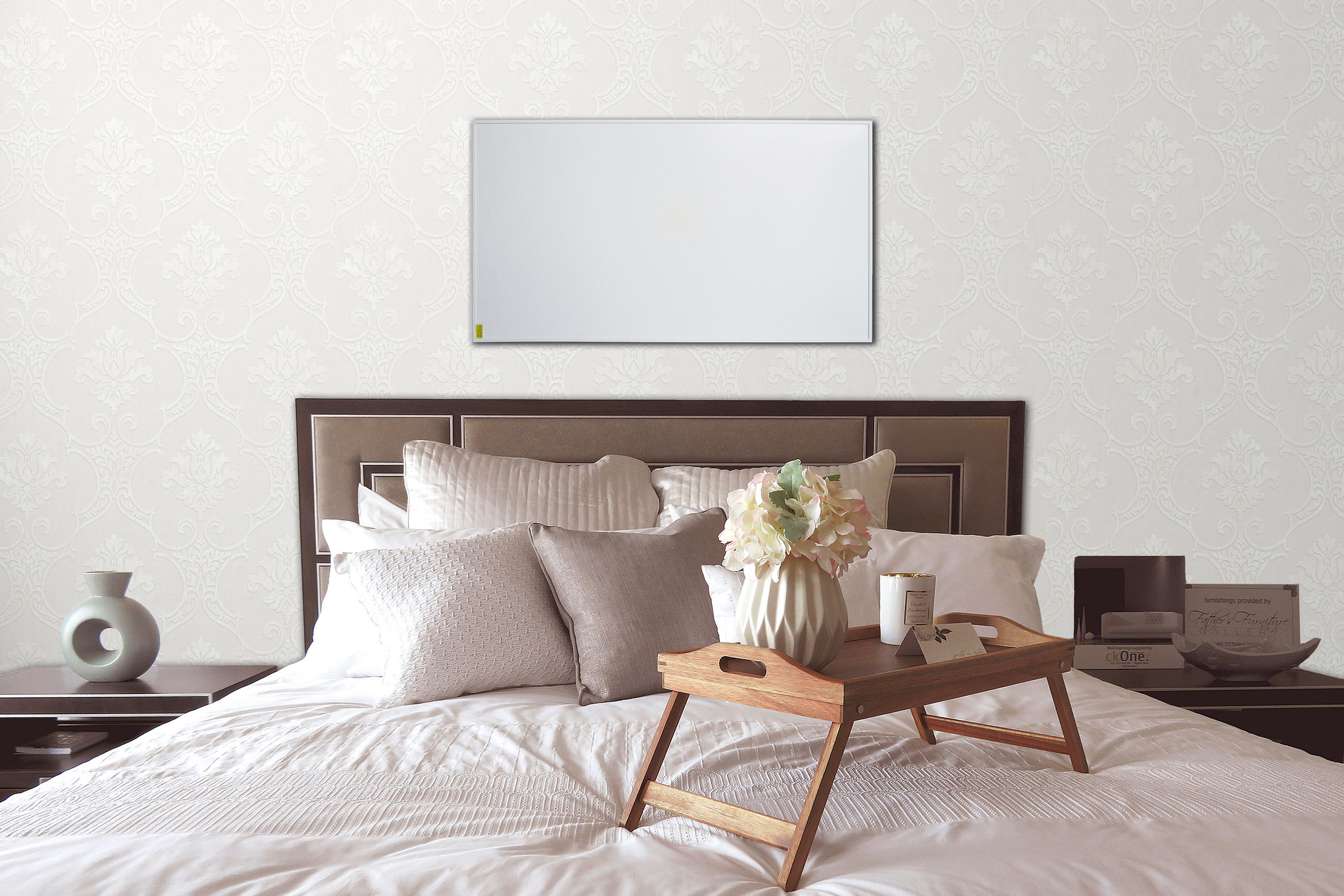 INFRAROTPANEEL AMBIENTE 580W Ambiente - Weiß, Trend, Kunststoff/Metall (90/59,5/2,2cm) - Atrigo