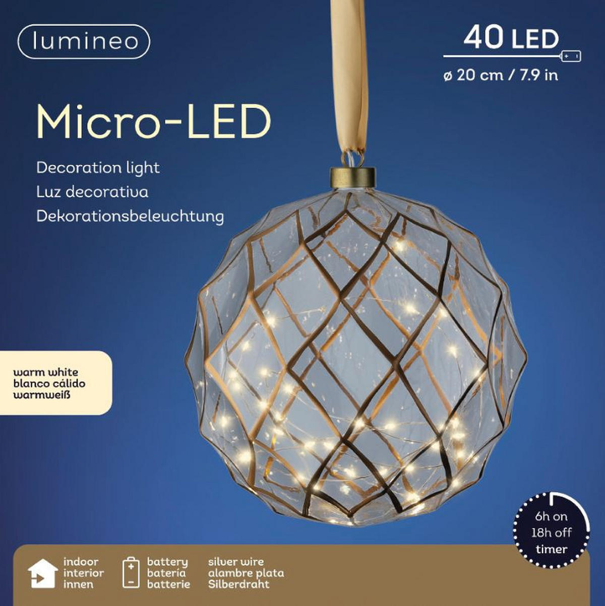 UKRASNA LED LAMPA - Osnovno (20cm)