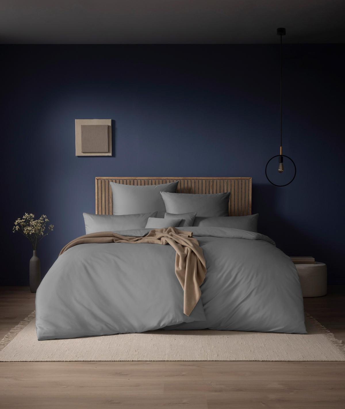 BETTWÄSCHE Atelier Makosatin 200/220 cm  - Platinfarben, Design, Textil (200/220cm) - Estella