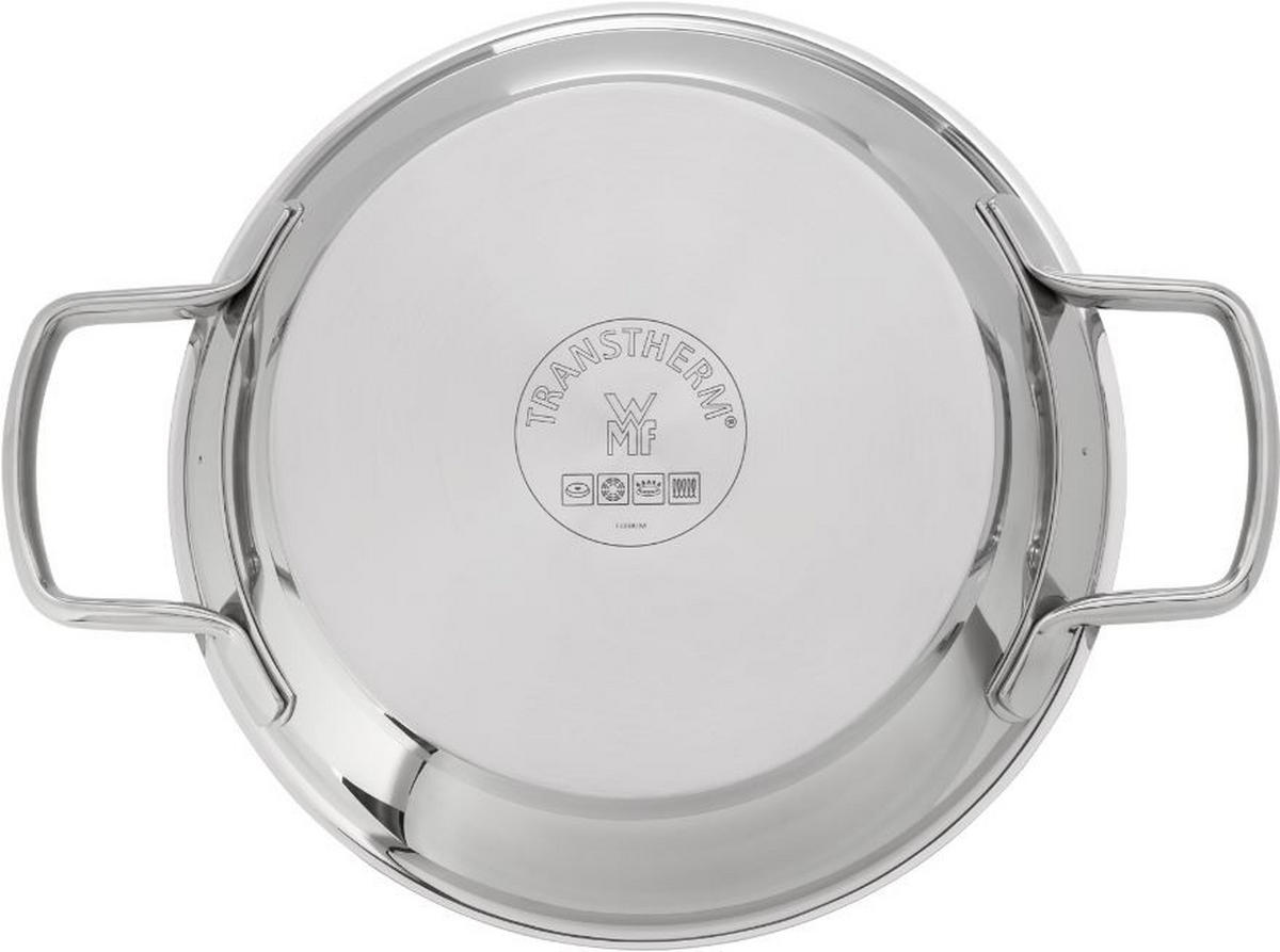 SERVIERPFANNE 24 cm  - Silberfarben/Schwarz, Basics, Metall (24cm) - WMF