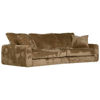 SOFFA i manchester beige  - beige, Klassisk, metall/trä (276/85/110cm) - Novel
