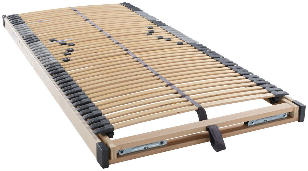 LATTENROST 120/200 cm  - Birkefarben/Silberfarben, Basics, Holz (120/200cm)