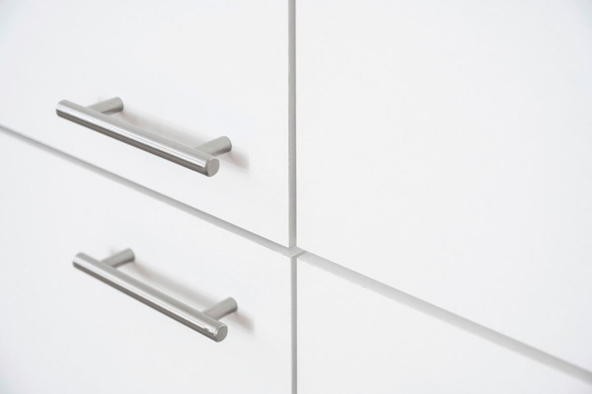 MODULKÖK 240 cm   i vit  - stålfärgad/vit, Basics, metall/trämaterial (240cm) - Respekta