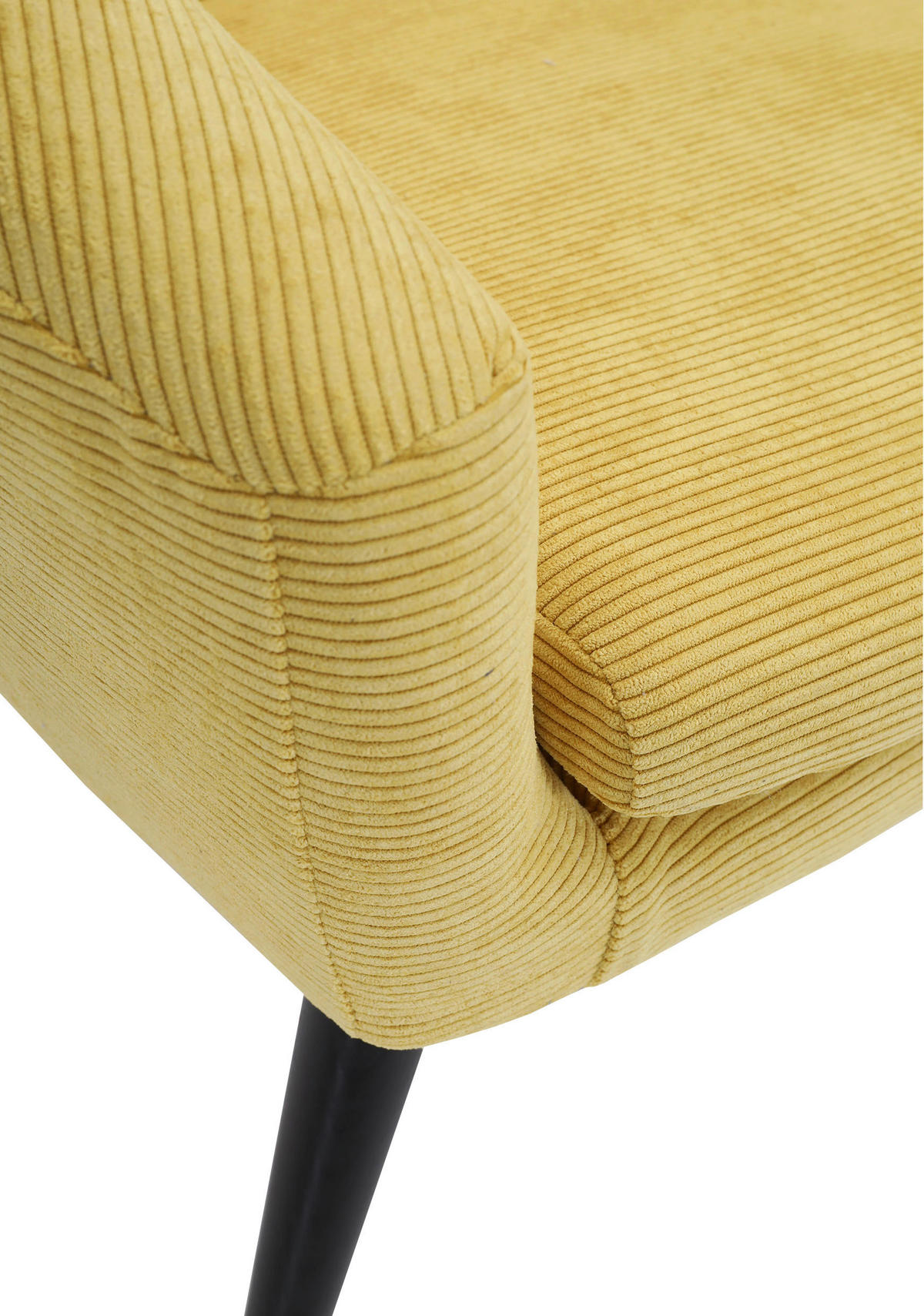 KRESLO, textil, žltá - čierna/žltá, Design, drevo/textil (73/73/66cm) - Niels Andersson