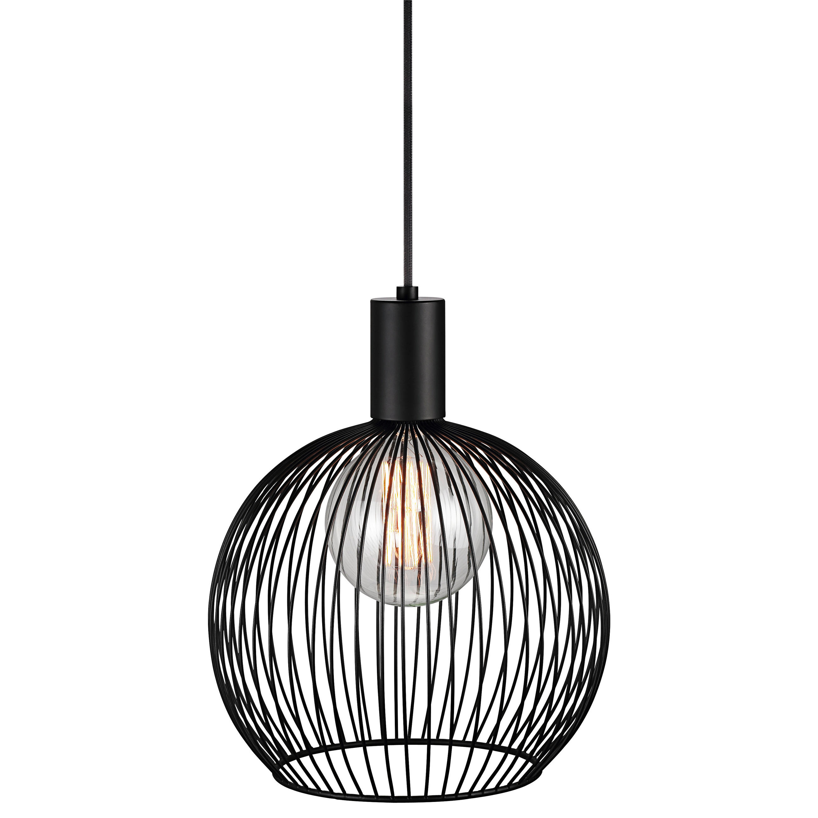 HÄNGELEUCHTE AVER 30/35 cm   - Schwarz, KONVENTIONELL, Metall (30/35cm) - Nordlux