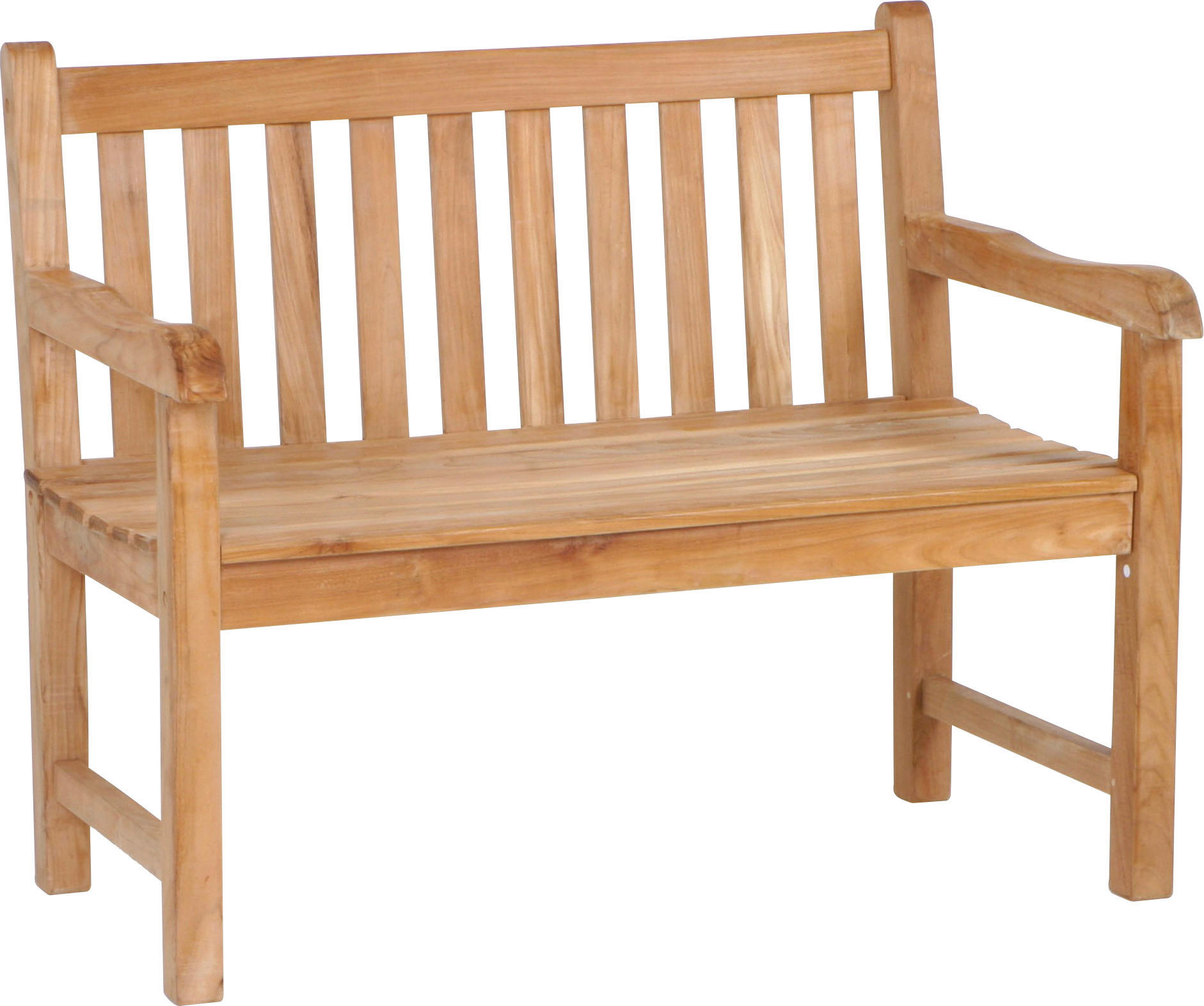 GARTENBANK 58/90/130 cm Teakholz   - Teakfarben, LIFESTYLE, Holz (58/90/130cm) - Zebra 