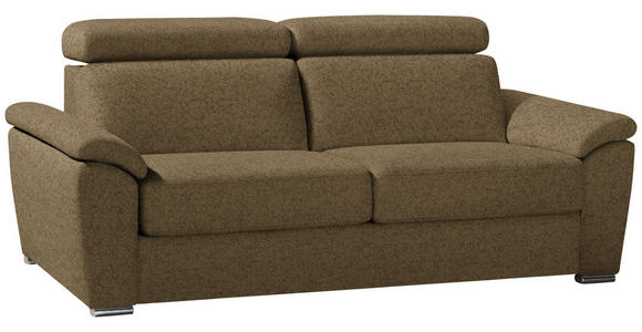 SCHLAFSOFA in Webstoff Hellgrün - Chromfarben/Hellgrün, KONVENTIONELL, Textil/Metall (206/86-104/98cm) - Novel