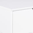 NACHTSCHRANK 40/61,5/30 cm  - Weiß, Design, Holzwerkstoff/Metall (40/61,5/30cm) - Carryhome