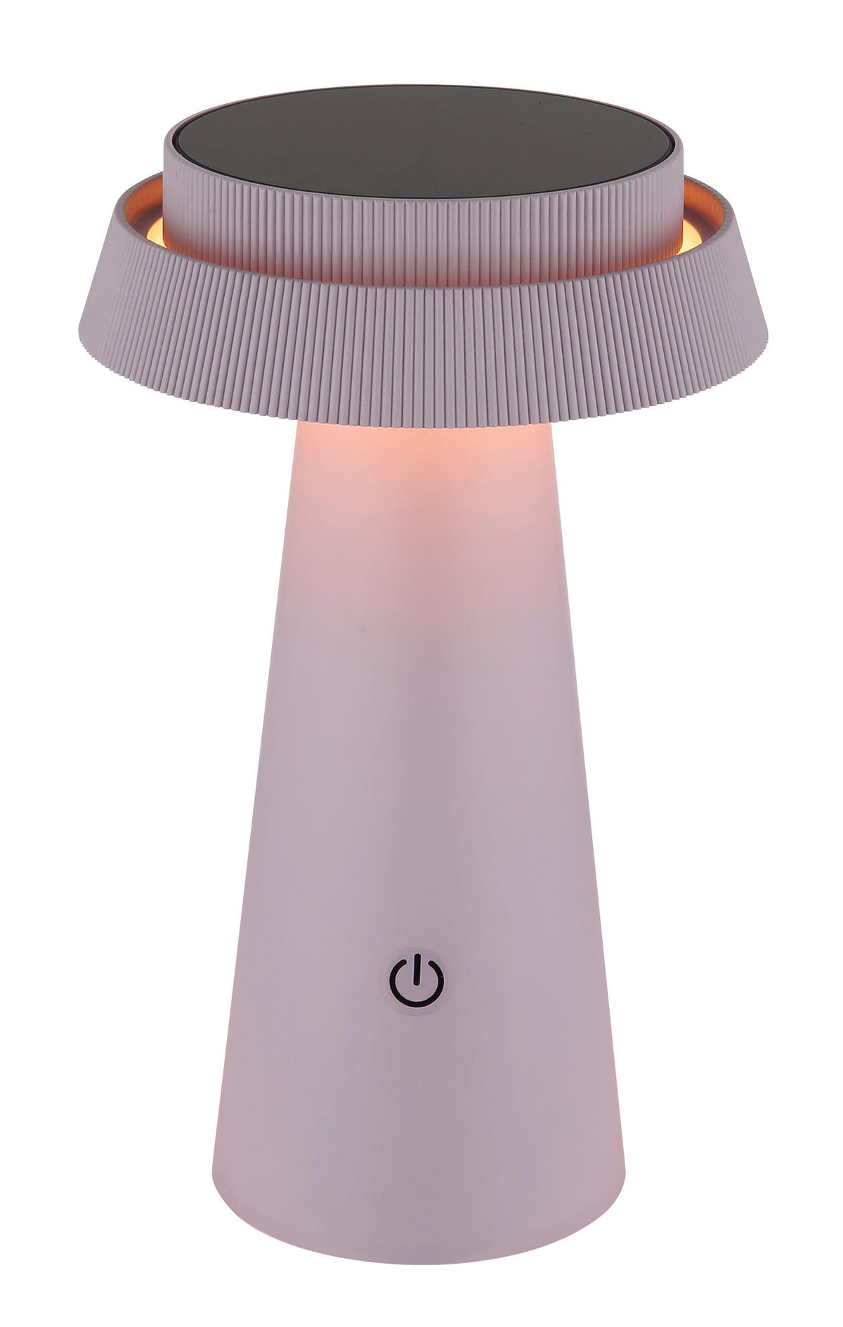 SOLARLEUCHTE SOLAR 14/23 cm   - Pink/Schwarz, Design, Kunststoff (14/23cm) - Globo