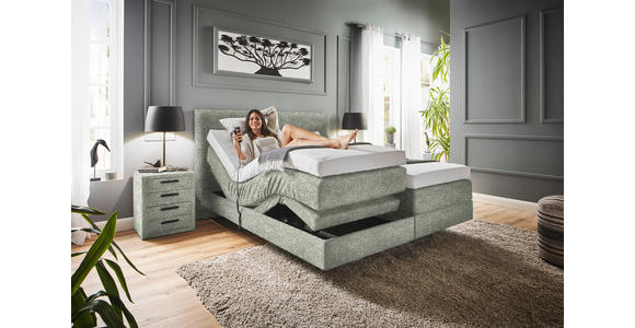 BOXSPRINGBETT 160/200 cm  in Beige  - Beige, KONVENTIONELL, Holz/Textil (160/200cm) - Dieter Knoll